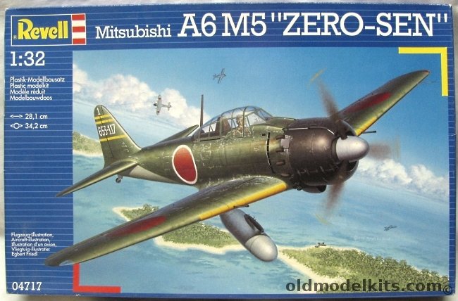 Revell 1/32 Mitsubishi A6M5 Zero-Sen - From Zuikaku Operation Sho October 1944 / USAAF Evaluation Aircraft 'TAIC 7' 1945, 04717 plastic model kit